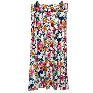 Garden Fairy Cottagecore Floral Maxi Skirt Women Size XL Bloomcore Spirngcore